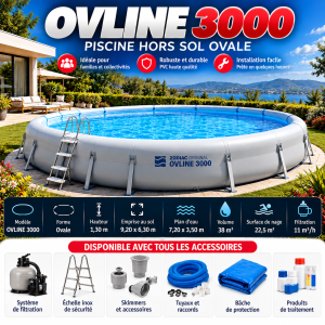 OVLINE 3000 – piscine hors sol ovale