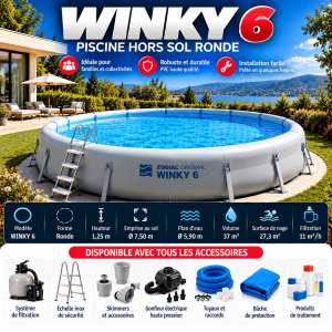 WINKY 6 – piscine hors sol ronde